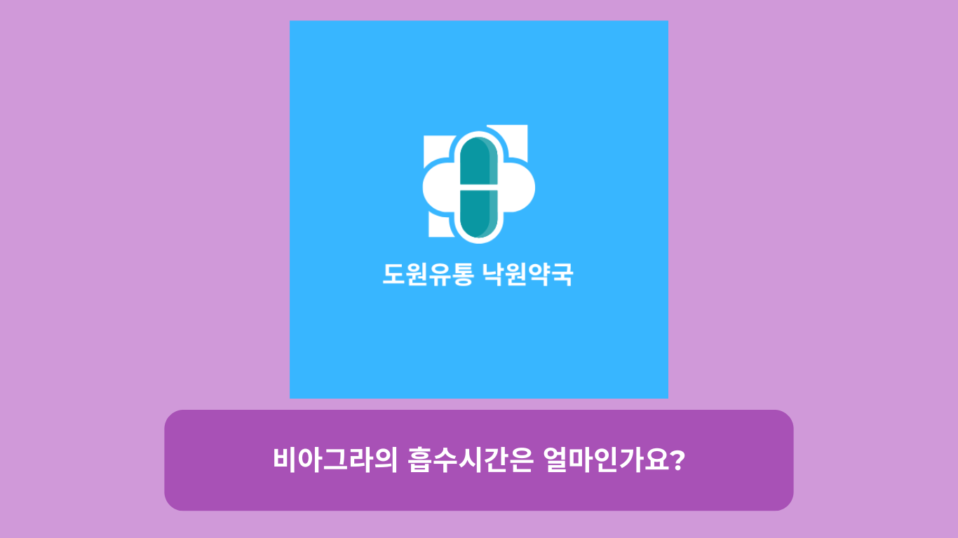 비아그라의 흡수시간은 얼마인가요?